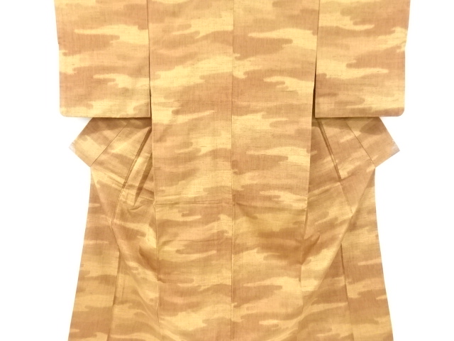 JAPANESE KIMONO / ANTIQUE KIMONO / SILK / FUSHI TSUMUGI / WOVEN MIST